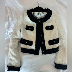 Vintage black and white jacket